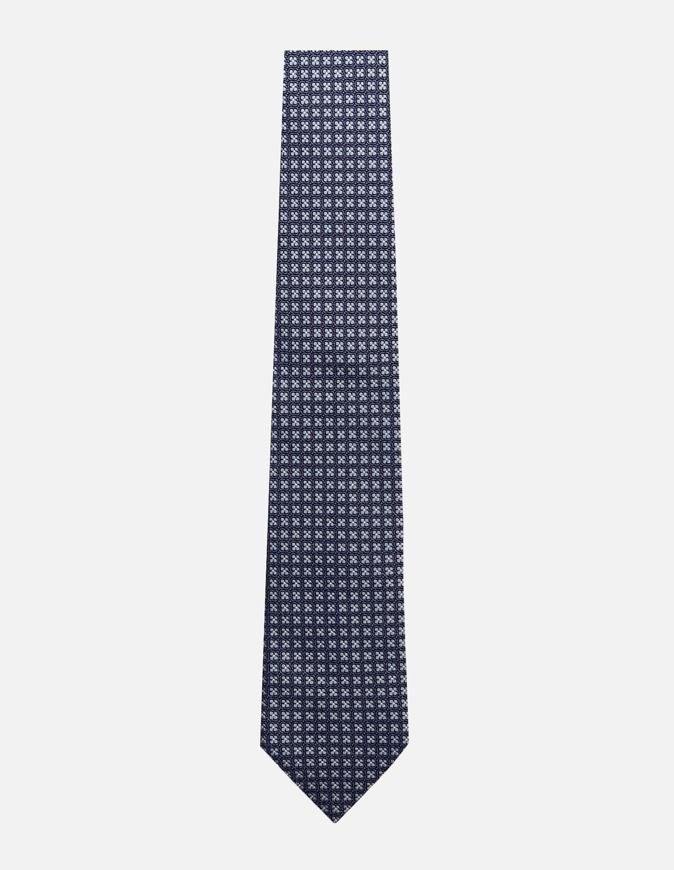 Picture of Dom Bagnato Silver Jacquard Silk Tie