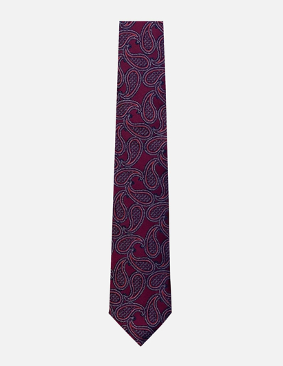 Picture of Gibson Red Italian Made Silk Tie