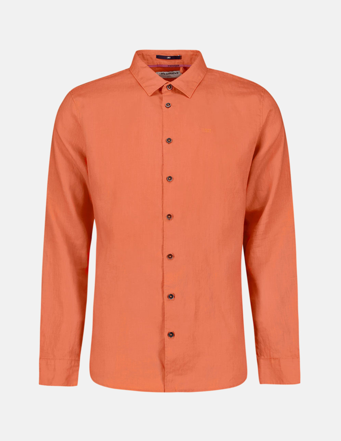 Picture of No Excess Brick Linen Shirt