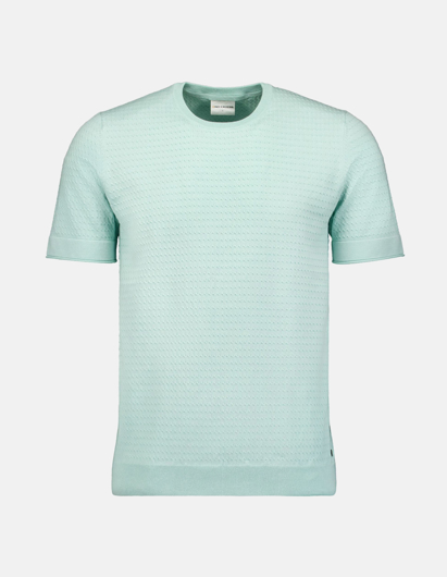 Picture of No Excess Mint Cable Knit Tee