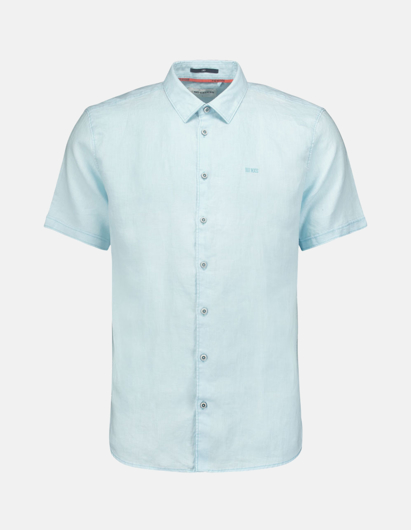 Picture of No Excess Sky Linen Short Sleeve Shirt