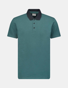 Picture of No Excess Jacquard Knit Cotton Polo Tee