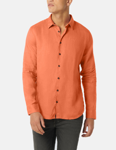 Picture of No Excess Brick Linen Shirt