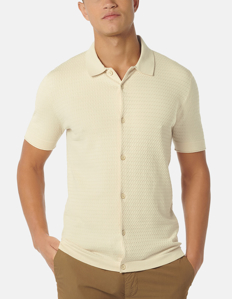 Picture of No Excess Cable Knit Short Sleeve Shirt