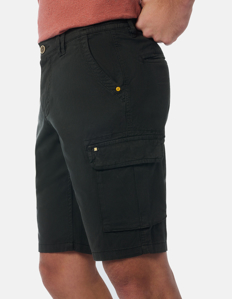 Picture of No Excess Black Stretch Cargo Shorts