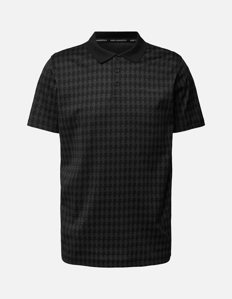 Picture of Karl Lagerfeld Face Monogram Black Polo