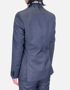 Picture of Karl Lagerfeld Navy Pinhead Wool Suit