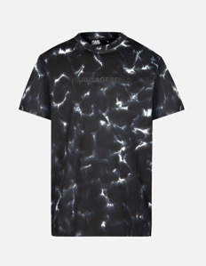 Picture of Karl Lagerfeld Black Tie Dye Regular Tee