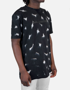 Picture of Karl Lagerfeld Black Tie Dye Regular Tee