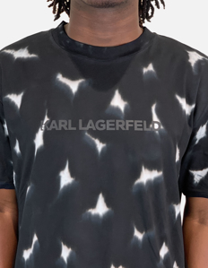 Picture of Karl Lagerfeld Black Tie Dye Regular Tee