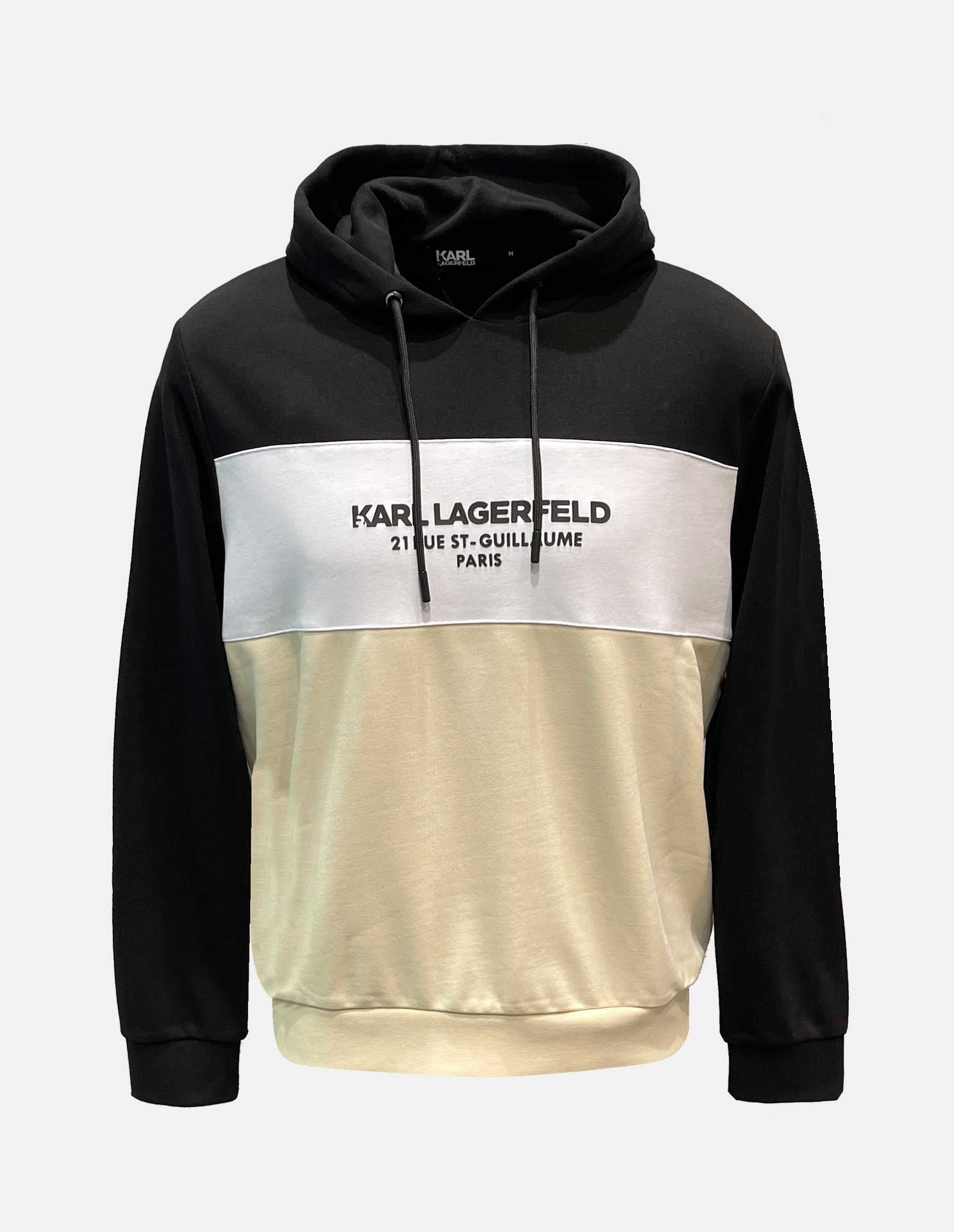 Karl Lagerfeld Beige 21 Paris Hooded Sweatshirt George Harrison George Harrison Menswear