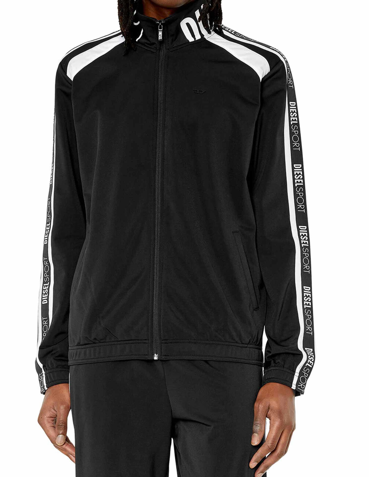 DIESEL SPORT ジャケット 黒 Diesel Sport Sweat Jacket - George Harrison – George