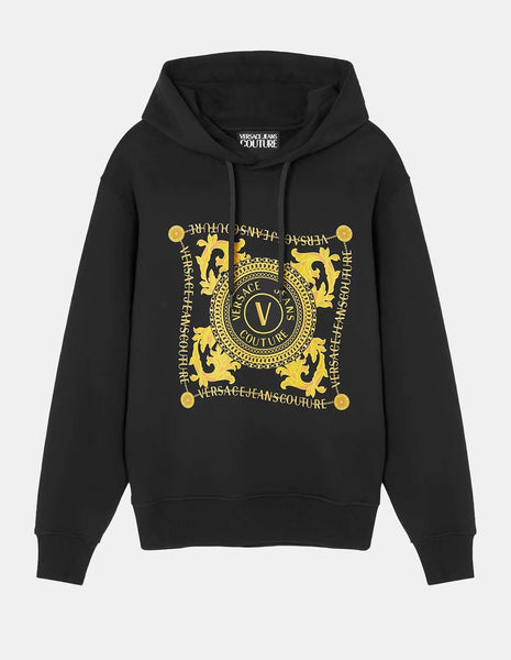V-Emblem Hooded Regular Sweatshirt