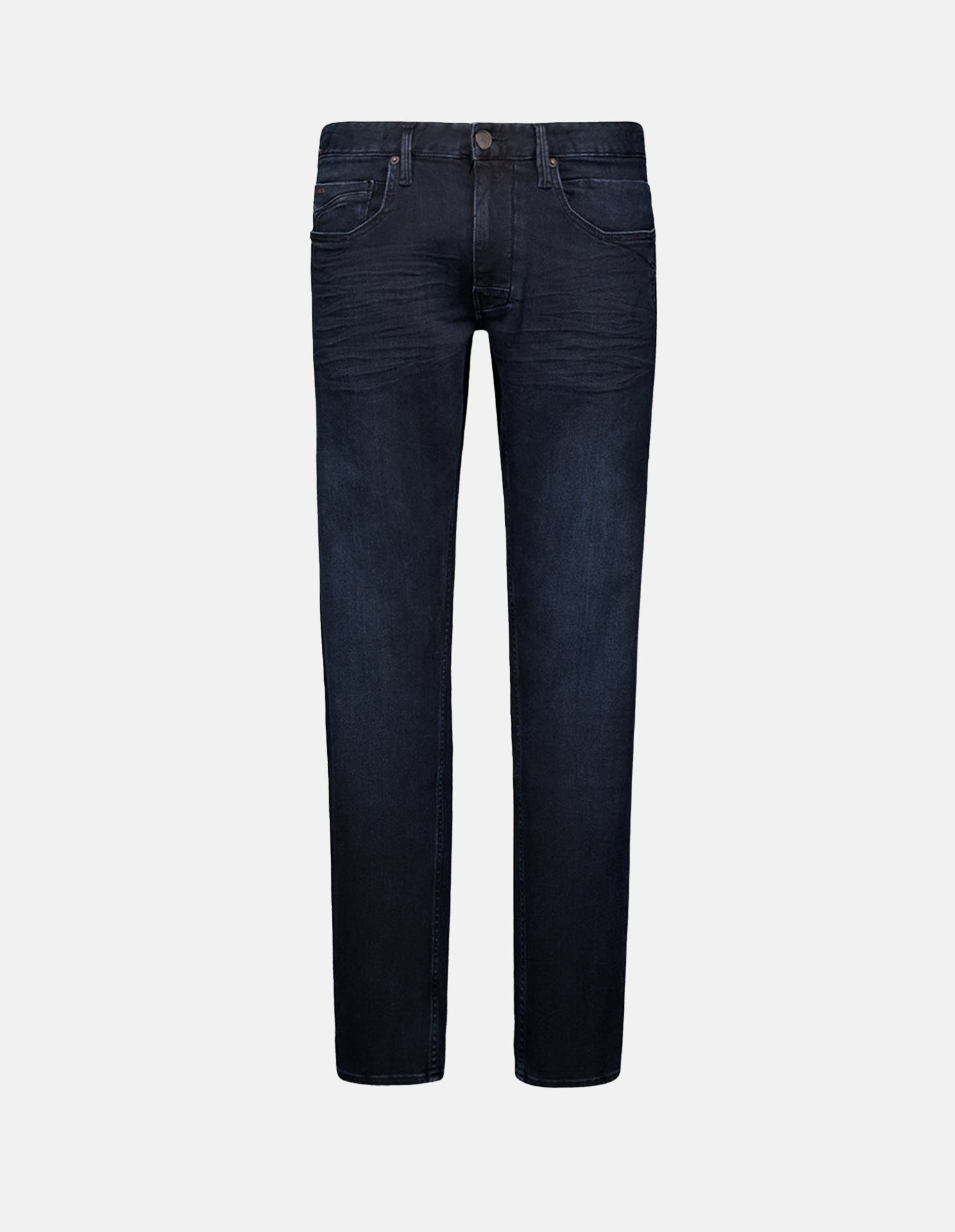 Navy Stretch Regular Tapered Jeans
