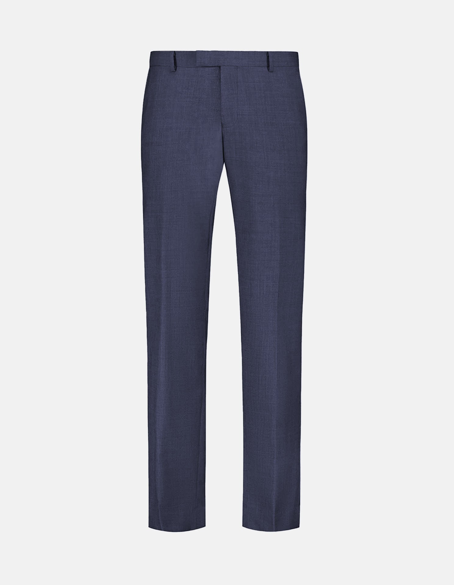 Blue Wool Tailored Suit Trousers