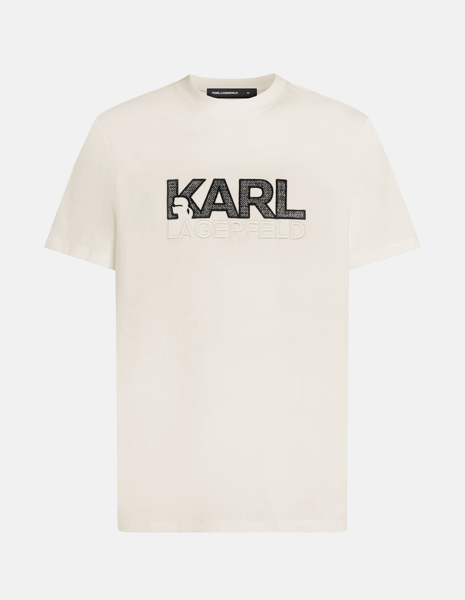 Embroided Logo Cream Regular Tee