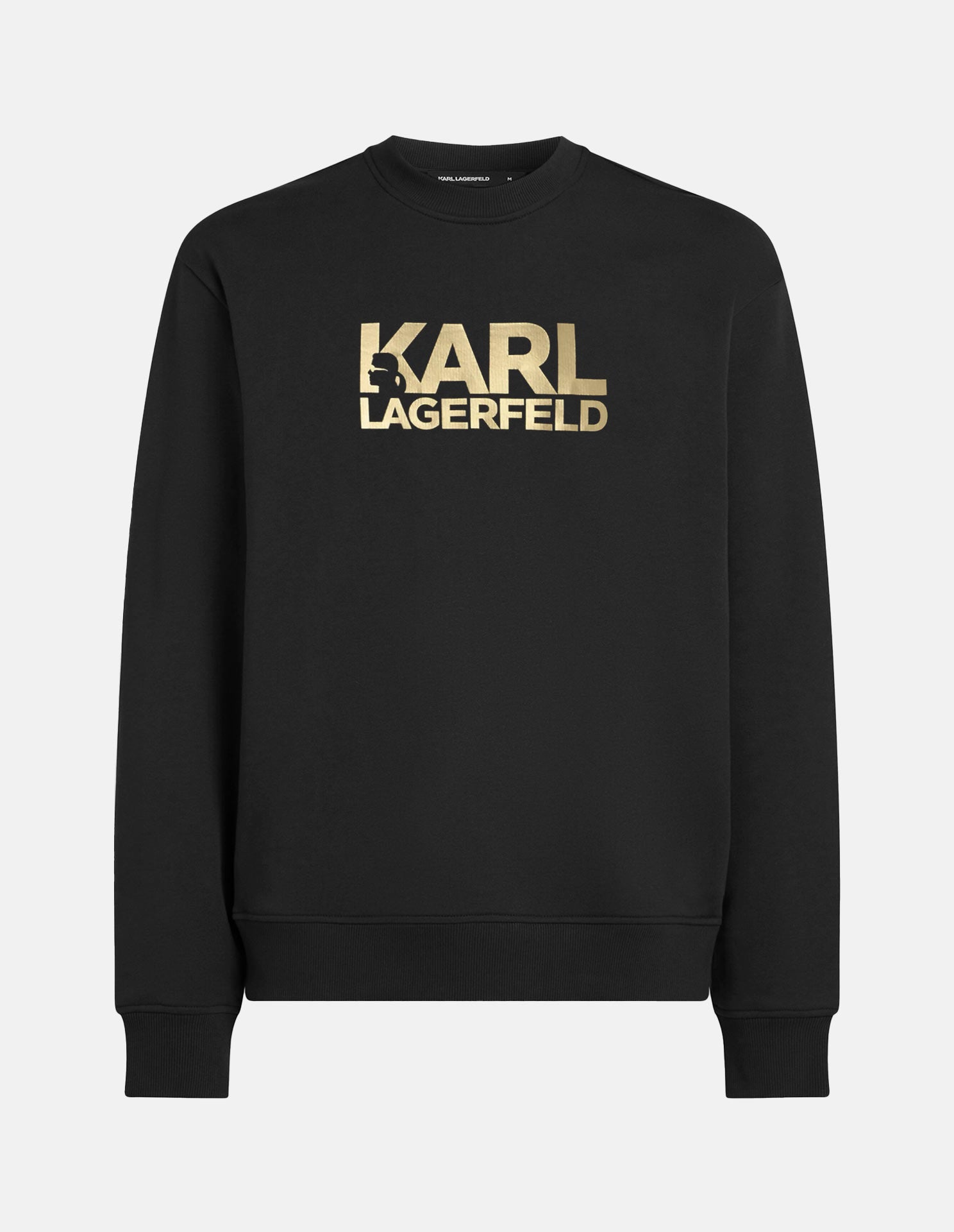 Gold Logo Print Regular Sweat