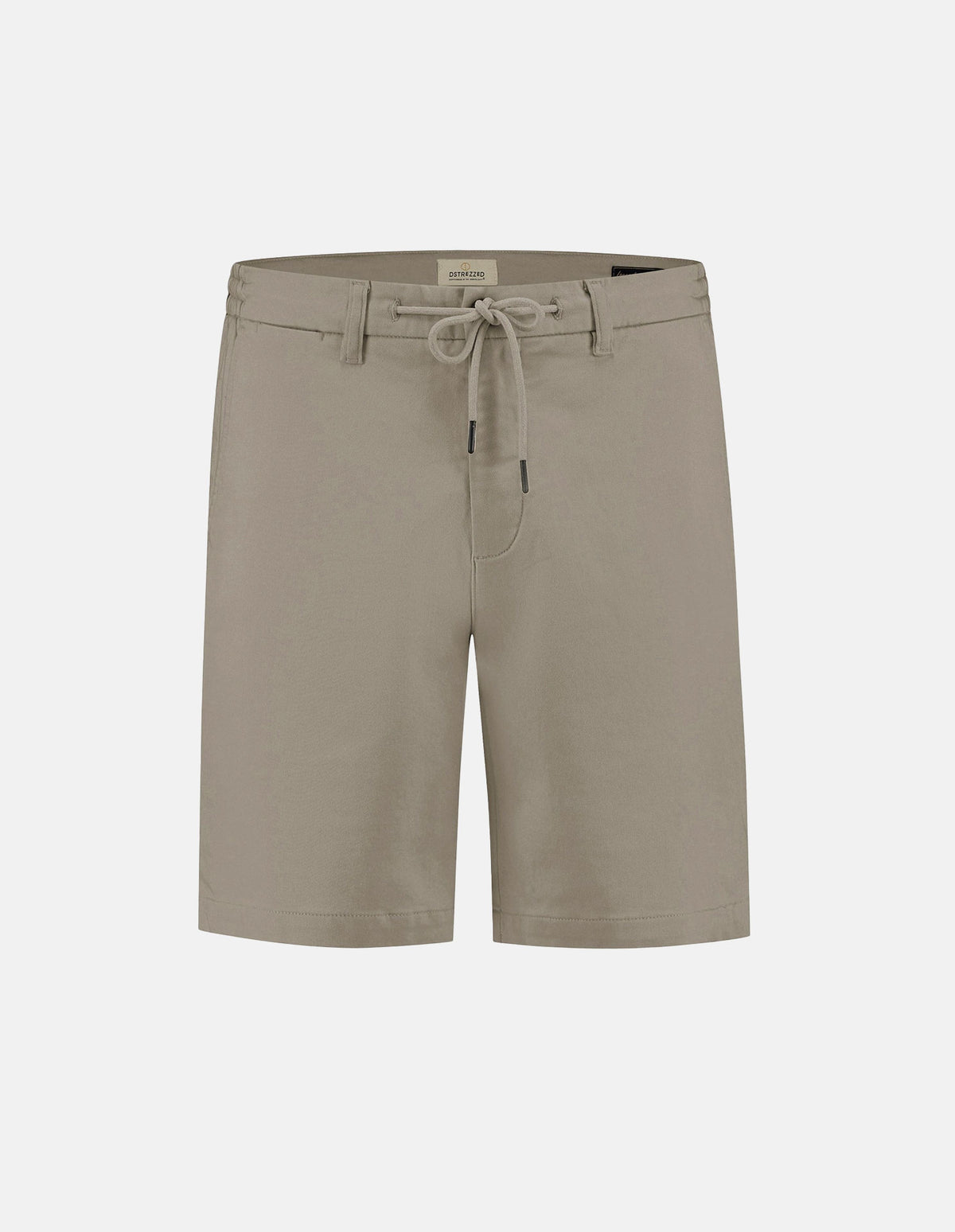 Taupe Drawstring Regular Shorts