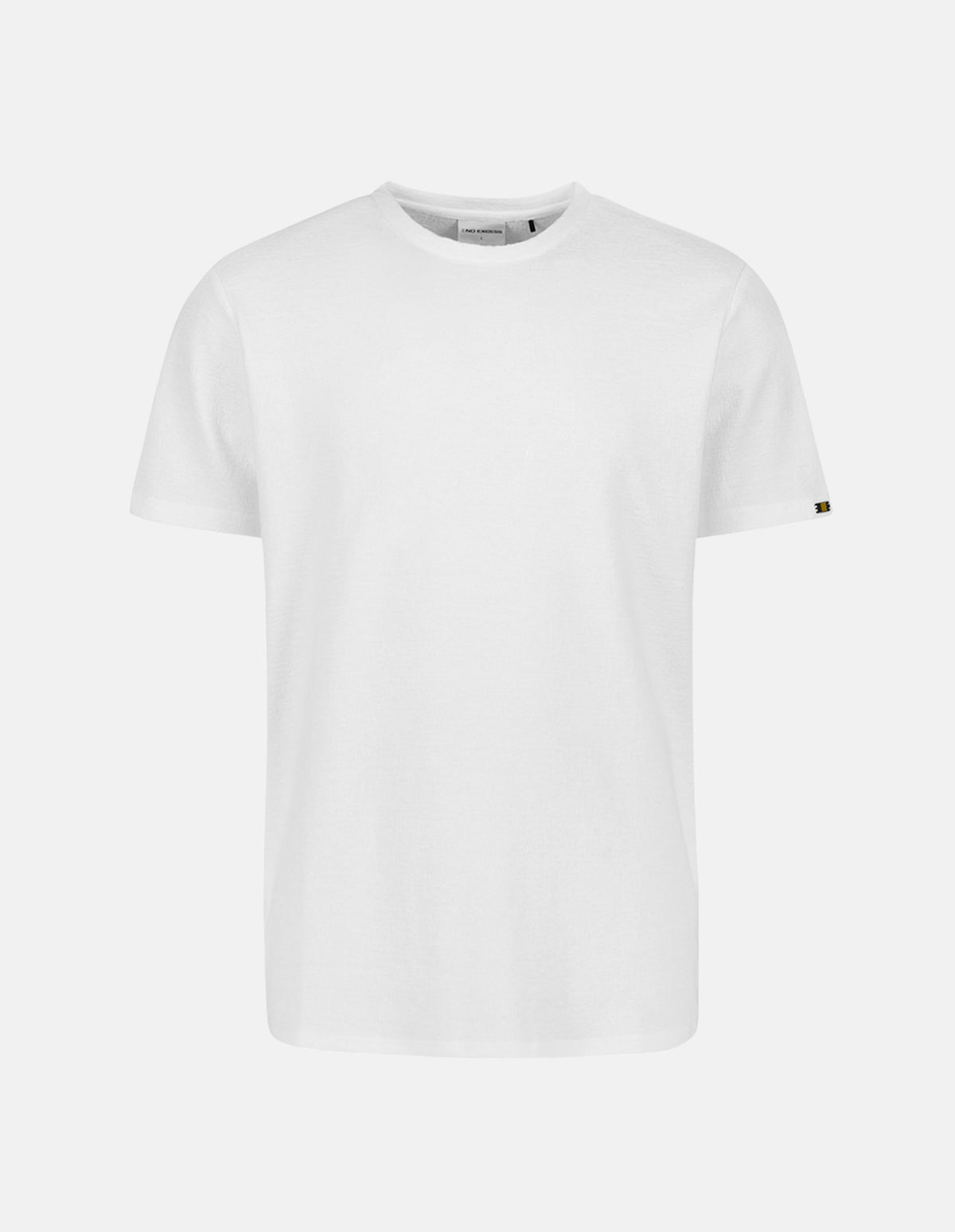 White Texture Weave Regular Tee