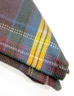 Picture of Hemley Brown & Yellow Checkered Pocket Square