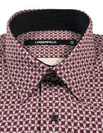 Picture of Lagerfeld Red Jigsaw Print Shirt
