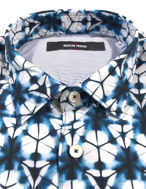 Picture of Osvaldo Trucchi Blue Kaleido Patterned Shirt