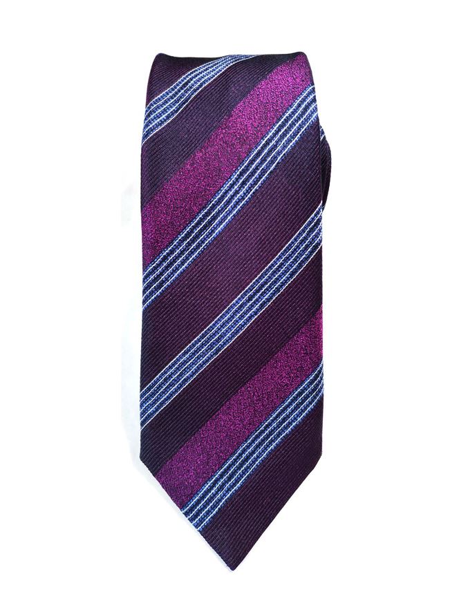 Picture of Hemley German Made Jacquard Stripe Silk Tie