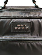 Picture of Versace Collection Leather Laptop Backpack