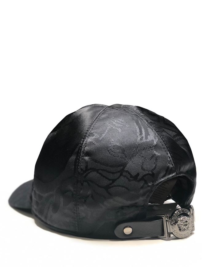 versace leather hat