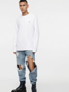 Picture of Diesel White Justy L/S T-Shirt