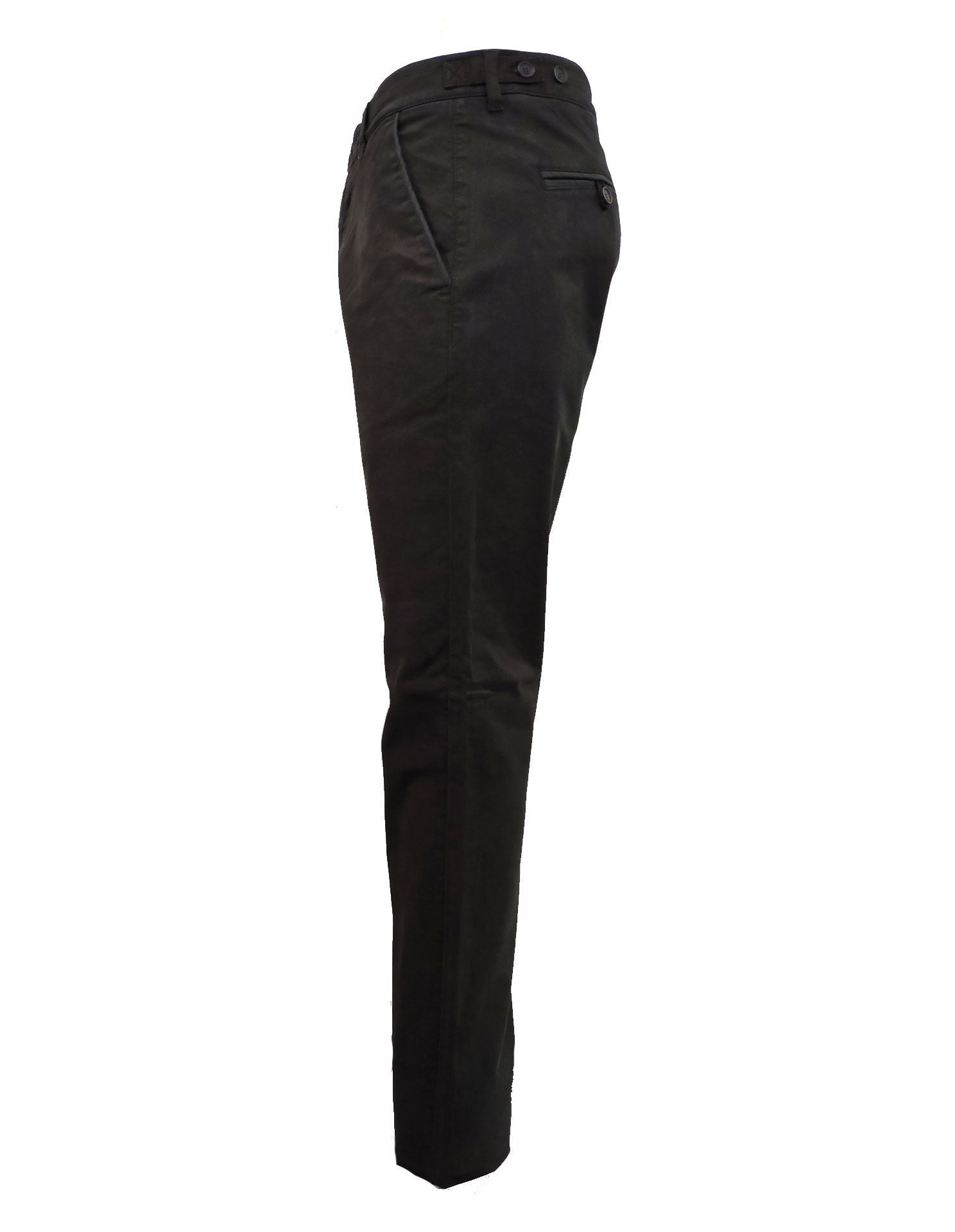 Lagerfeld Black Lux Brush Cotton Pant- George Harrison | Designer ...