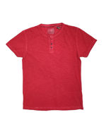 Picture of No Excess Red Dye Wash Button Tee