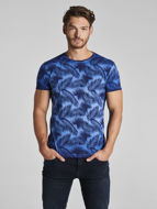 Picture of No Excess Palm Leaf Print Tee