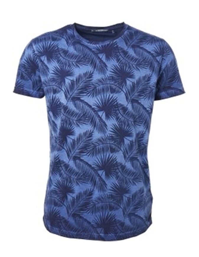 Picture of No Excess Palm Leaf Print Tee