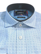 Picture of Brooksfield Blue Geo Motif Luxe Shirt