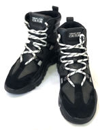 Picture of Versace Jeans Couture Leather & Suede Hi-top Sneaker