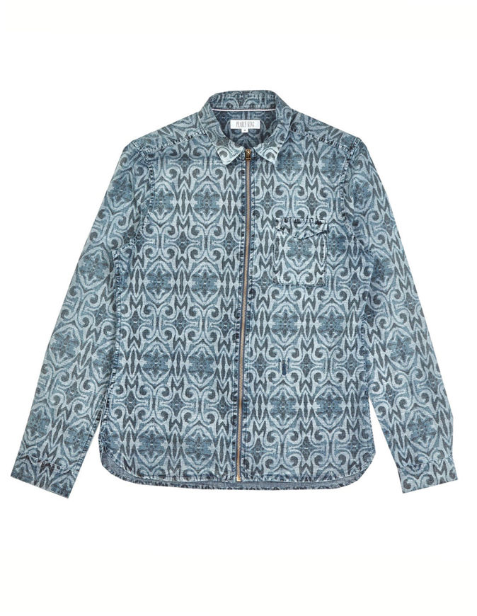 Picture of Pearly King Arch Print Denim Shirt