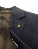 Picture of Karl Lagerfeld Navy One Button Blazer Suit