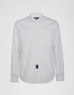 Picture of Versace Jeans Couture White Logo Stretch Shirt