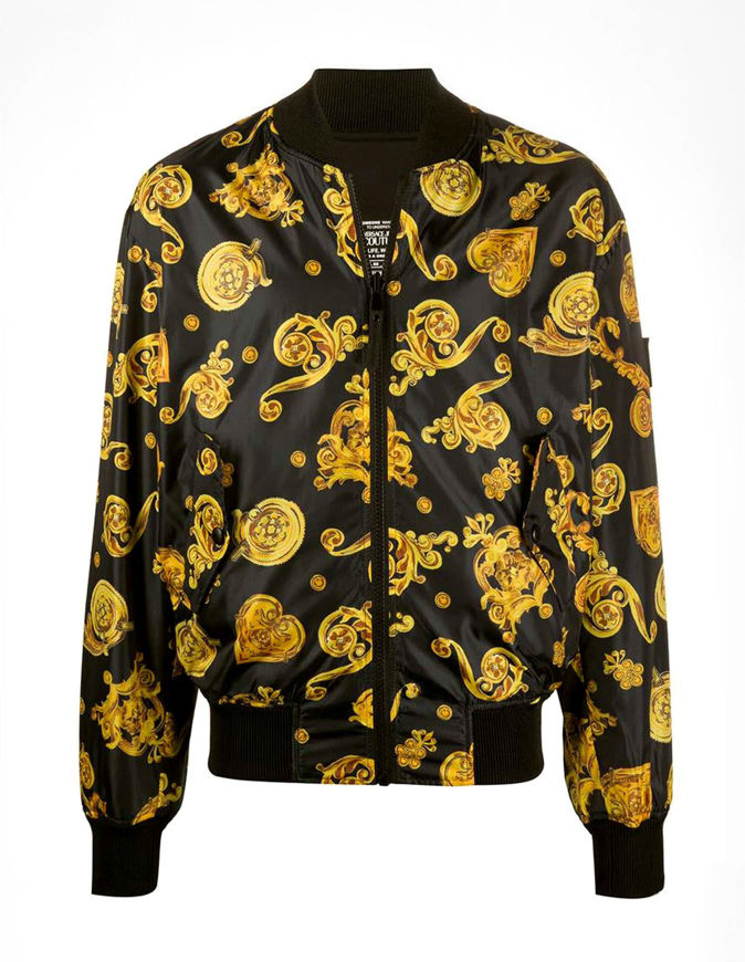 black and gold versace jacket