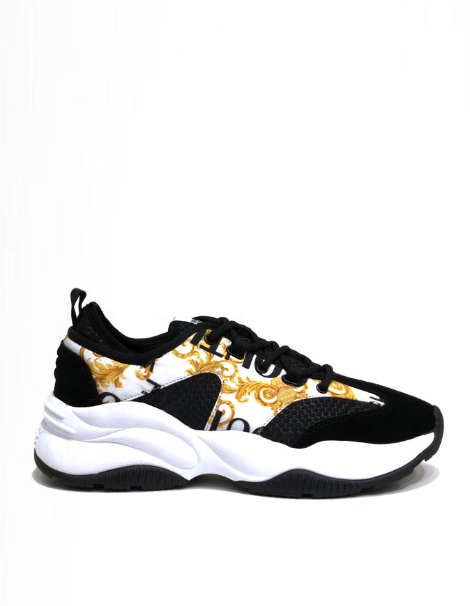 white and gold versace sneakers