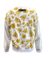 Picture of Versace White & Gold Jewel Baroque Sweat