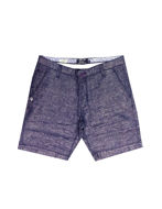 Picture of Gaudi Navy Cotton-Linen Shorts