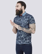 Picture of Pearly King Floral Weave Knitted Polo