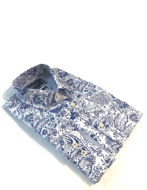 Picture of Brooksfield Navy Paisley Print Luxe Shirt