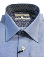 Picture of Ted Baker Endurance Grid Timeless Blue Stretch Shirt