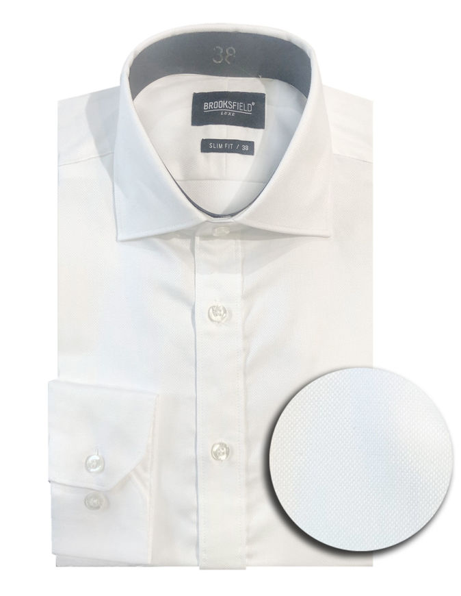Picture of Brooksfield White Oxford Luxe Shirt