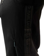 Picture of Karl Lagerfeld Black Ikonik Hood Sweat Tape Jacket