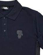Picture of Karl Lagerfeld Ikonik Tape Navy Polo