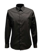 Picture of Karl Lagerfeld Embroidered Logo Collar Black Shirt